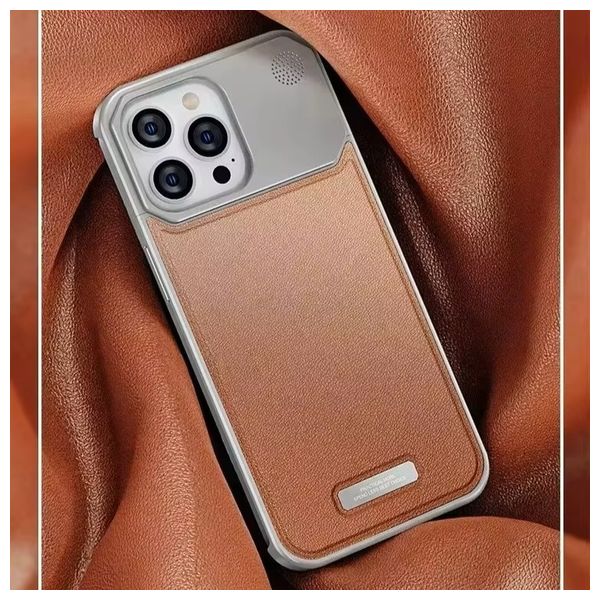  Fashion Case Mobile Cover For iPhone 16 Pro Max – Chocolate 
