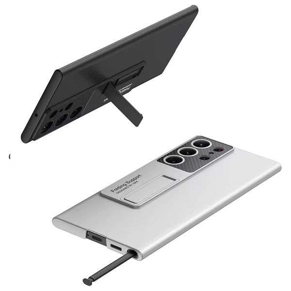  حافظة موبايل فاشن كيس لجهاز سامسونج S24 الترا - سلفر 