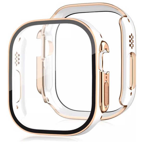  Fashion Case Apple Watch Protective Case - White 