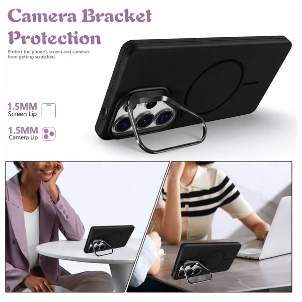  Fashion Case Acrylic Case for Samsung Galaxy S26 Ultra - Black 