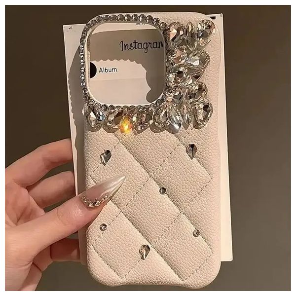  Fashion Case Mobile Cover For iPhone 15 Pro Max - Off-White 