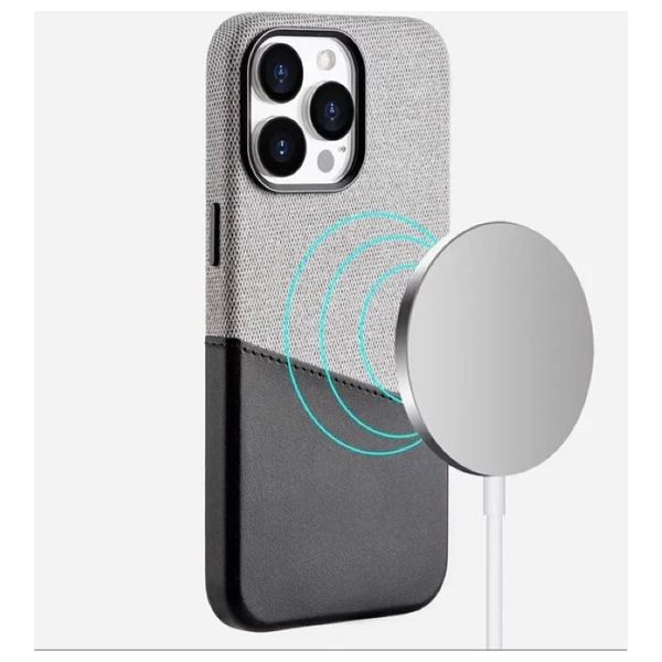  Fashion Case Mobile Cover For iPhone 15 Pro - Gray 