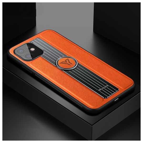  Fashion Case Mobile Cover For iPhone 12 - Orange 
