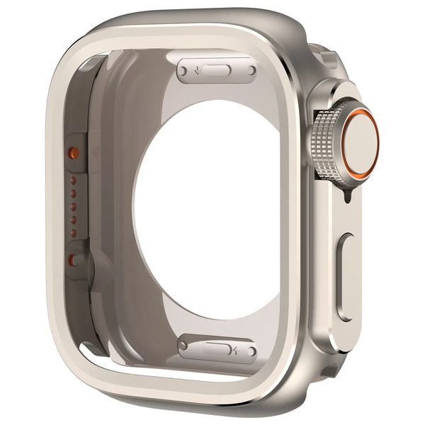  Fashion Case cover for Apple Watch 10, 46mm - Natural Titanium 