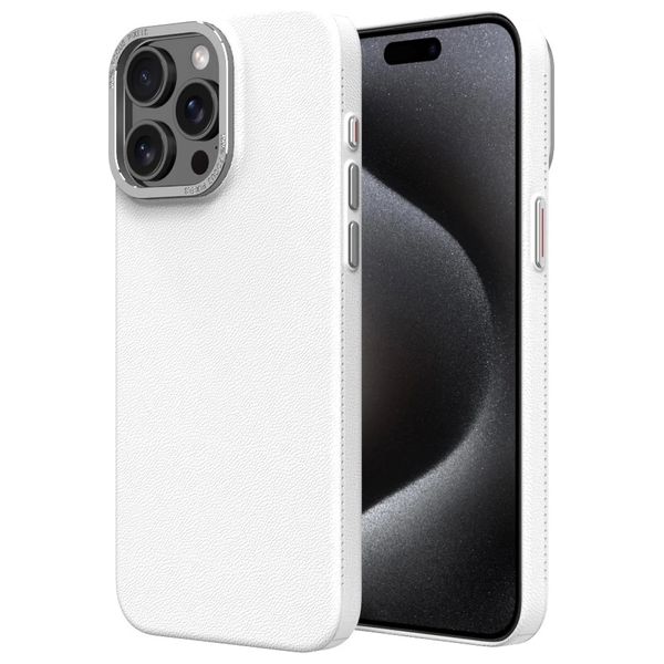  Fashion Case Mobile Cover For iPhone 15 Pro - White 