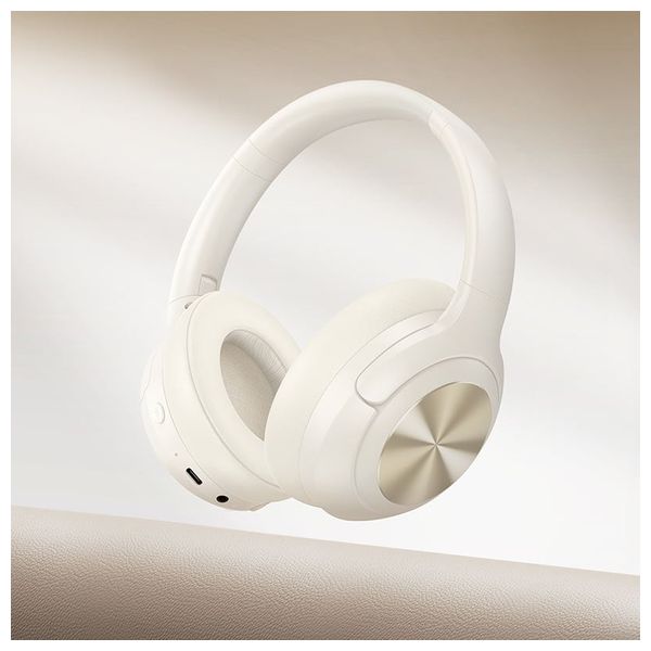 سماعات رأس لاسلكية هوكو - W54 - بطارية تعمل لمدة 30 ساعة - بلوتوث 5.4 - ابيض