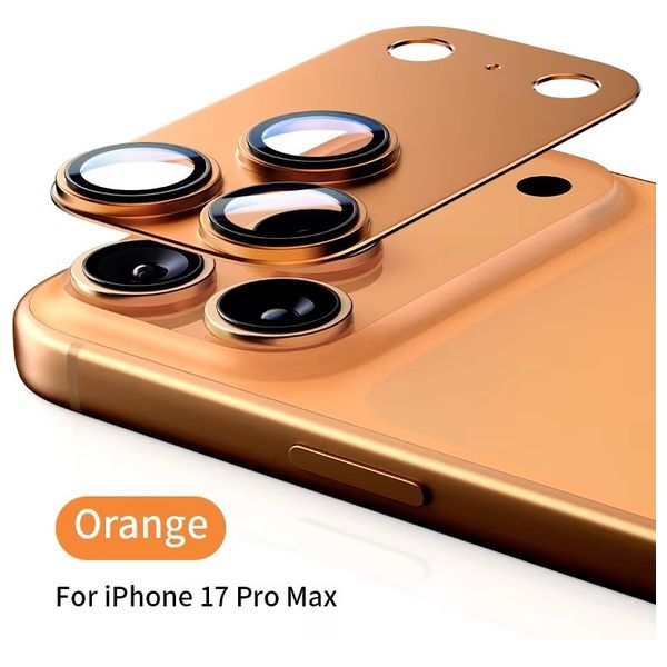  Infinity Tech Camera Protector For iPhone 17 Pro Max - Orange 