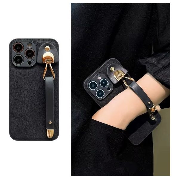  Fashion Case Mobile Cover For iPhone 15 Pro Max - Black 