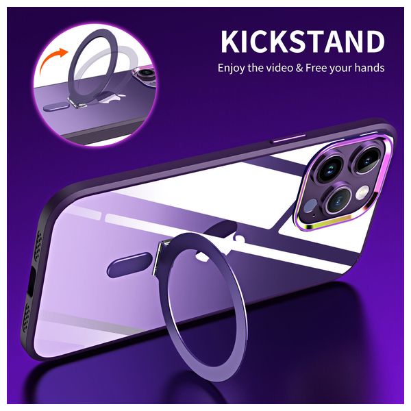  حافظة موبايل فاشن كيس لجهاز ايفون 14 - بنفسجي 