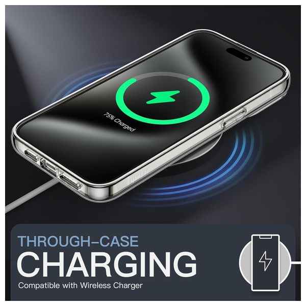  حافظة موبايل فاشن كيس لجهاز ايفون 14 برو ماكس  - شفاف 