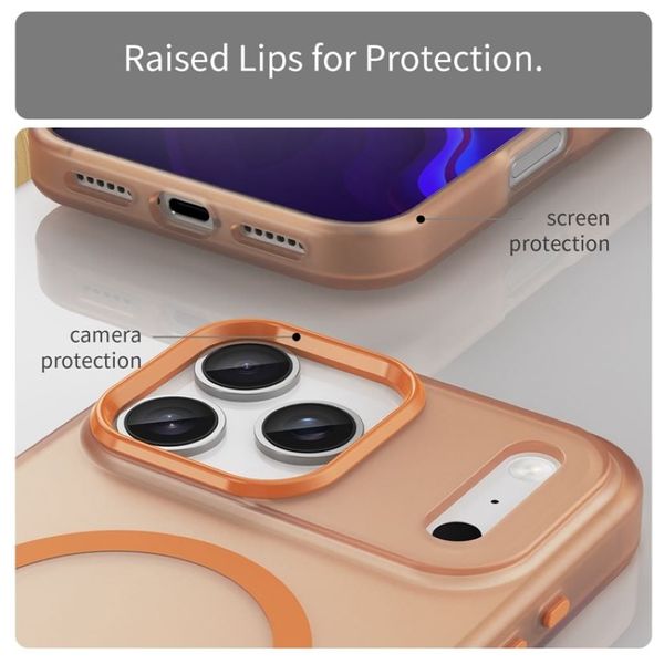  حافظة موبايل فاشن كيس آيفون 17 برو ماكس -برتقالي 