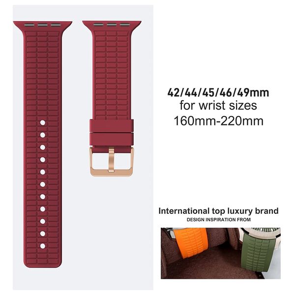  Infinity Tech Sports Silicone Band for Apple Watch - 42/44/45/46/49mm 