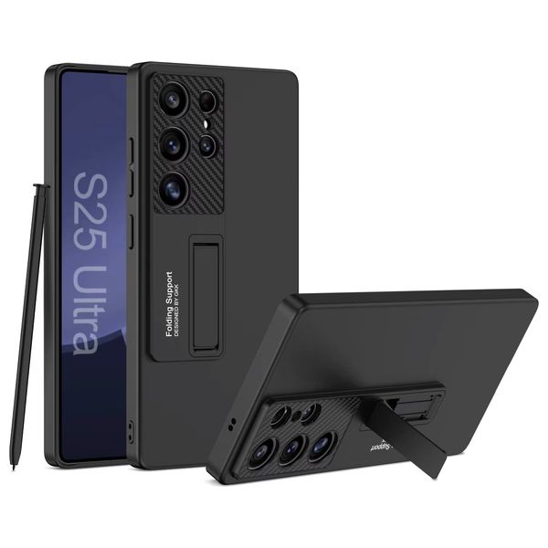  Fashion Case Mobile Cover For Samsung S25 Ultra - Titanium Black 