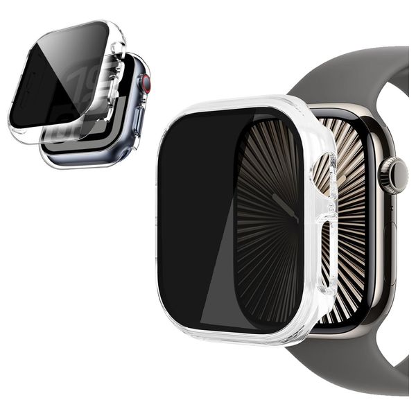  Fashion Case cover for Apple Watch 10, 46mm - Transparent 