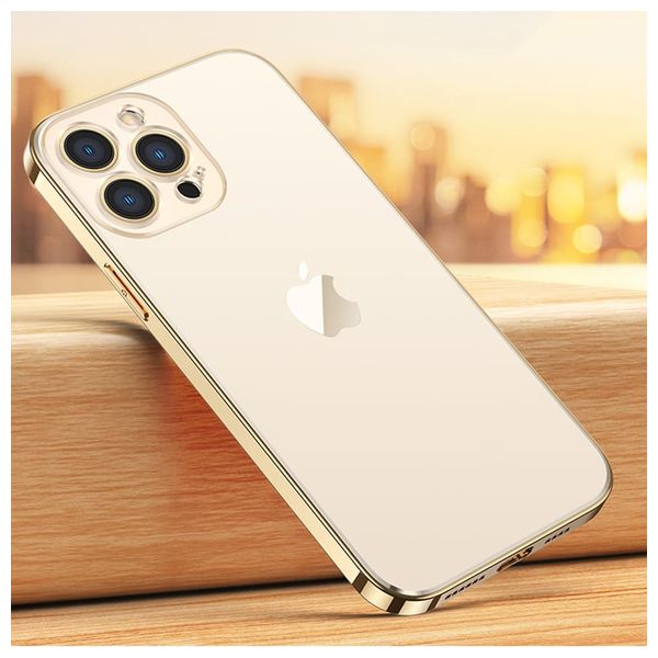  Fashion Case Mobile Cover For iPhone 14 Pro - Gold 