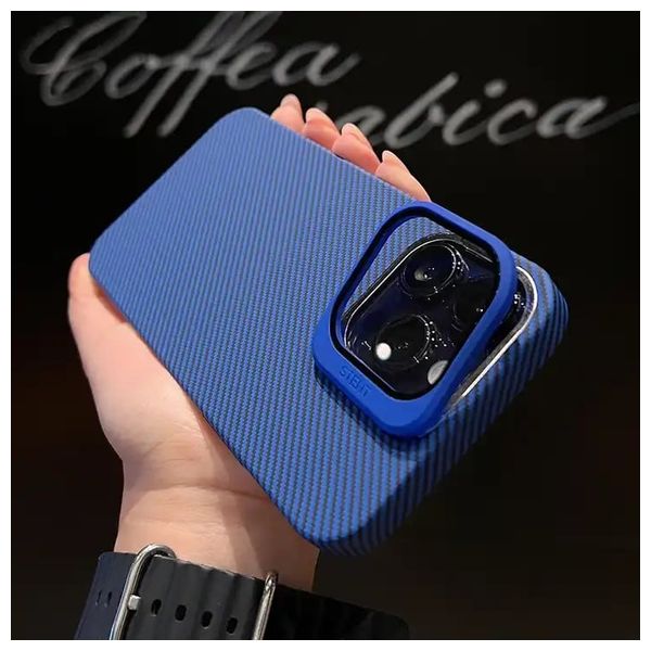  Fashion Case Mobile Cover For iPhone 15 Pro Max - Blue 