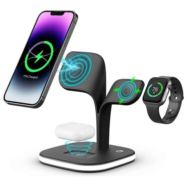  شاحن وايرليس 1في 5 انفنيتي تك - 15 واط - 13419983718 - اسود 