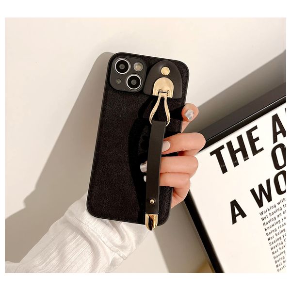  Fashion Case Mobile Cover For iPhone 15 Pro Max - Black 