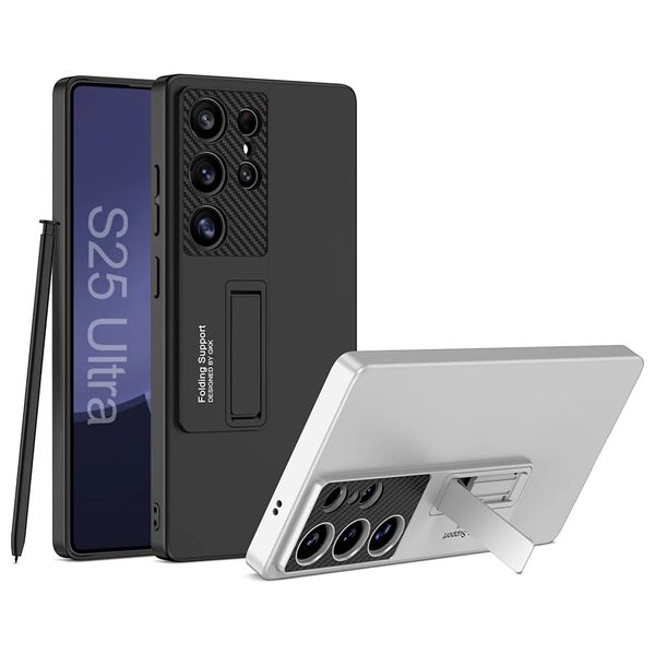  Fashion Case Mobile Cover For Samsung S25 Ultra - Titanium Black 