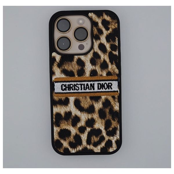  Fashion Case Mobile Cover For iPhone 15 Pro Max - Brown 
