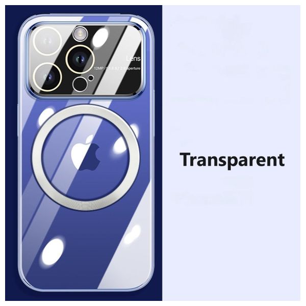  Fashion Case Mobile Cover For iPhone 15 Pro Max - Transparent 