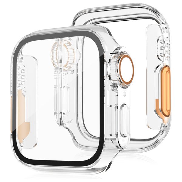  Fashion Case Apple Watch Protective Case - Transparent 