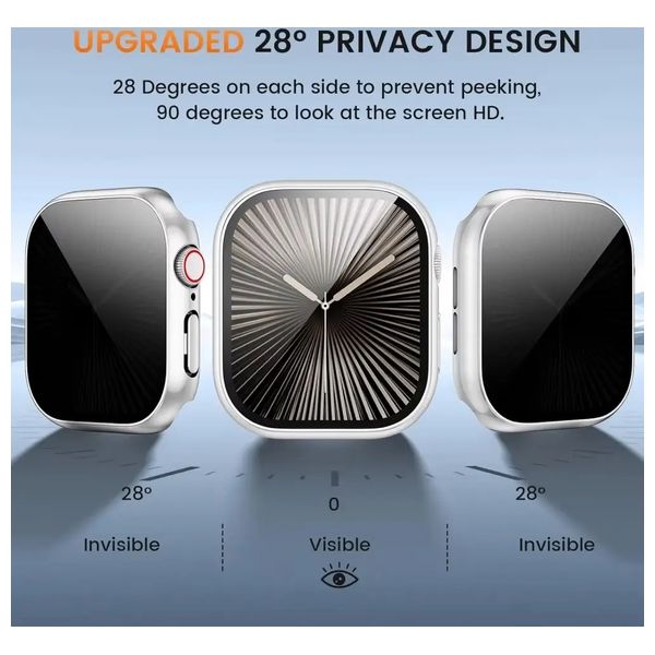  Fashion Case cover for Apple Watch 10, 46mm - Transparent 
