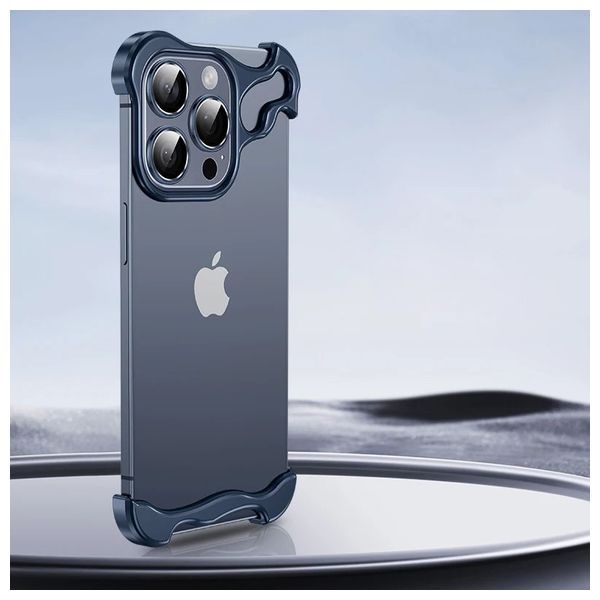  Fashion Case Mobile Cover For iPhone 15 Pro - Blue Titanium 