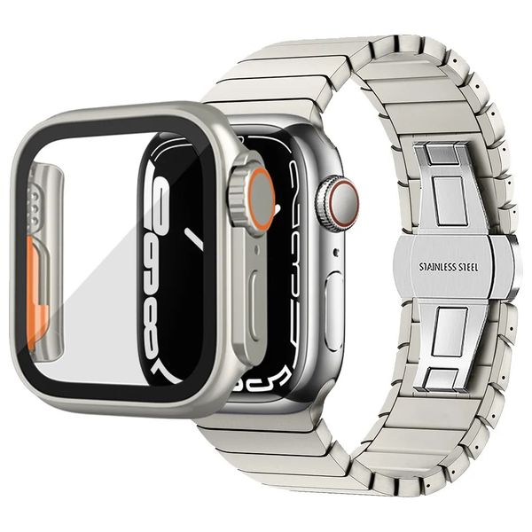  Fashion Case Apple Watch Protective Case - Titanium 