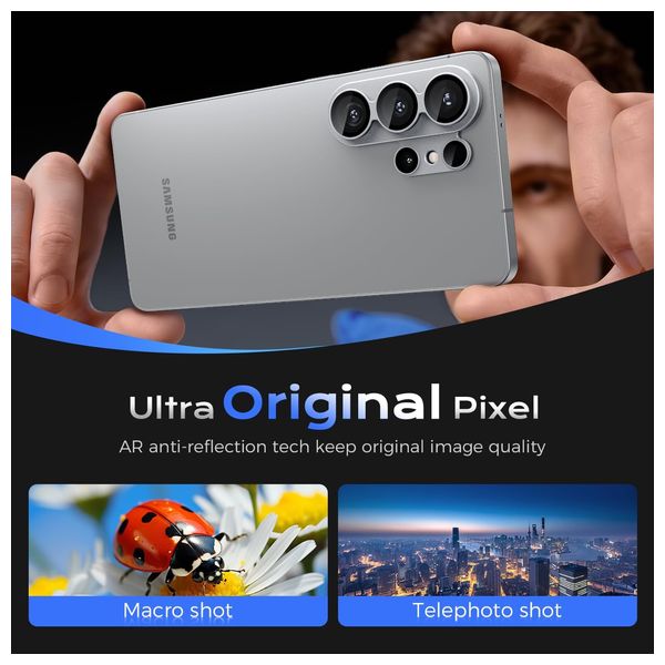  Infinity Tech Camera Lens Protector for Samsung Galaxy S26 Ultra - White 