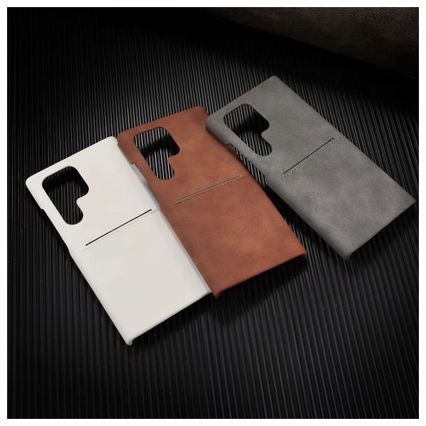  Fashion Case Mobile Cover For Samsung S24 Ultra - Brown 