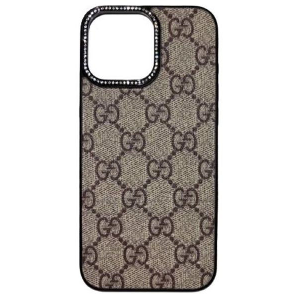 Fashion Case Mobile Cover For iPhone 15 Pro Max - Beige 
