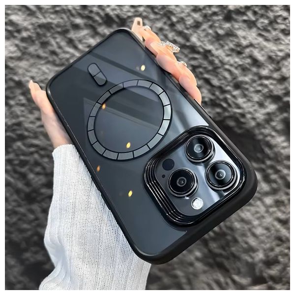  Fashion Case Mobile Cover For iPhone 15 Pro - Black 