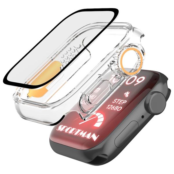  Fashion Case Apple Watch Protective Case - Transparent 