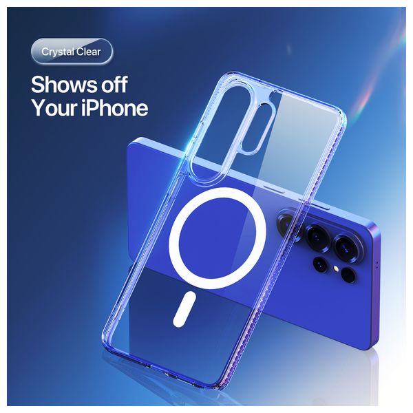  Fashion Case Crystal MagSafe Case for Samsung Galaxy S26 Ultra - Transparent 