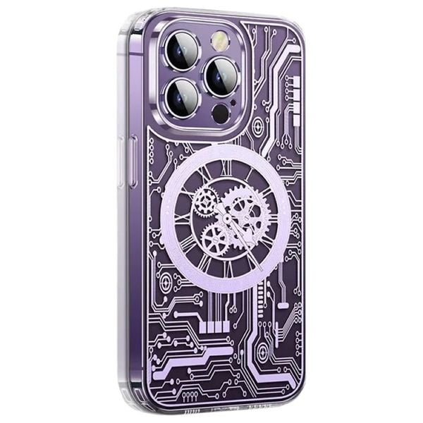  Fashion Case Mobile Cover For iPhone 14 Pro Max - Purple 