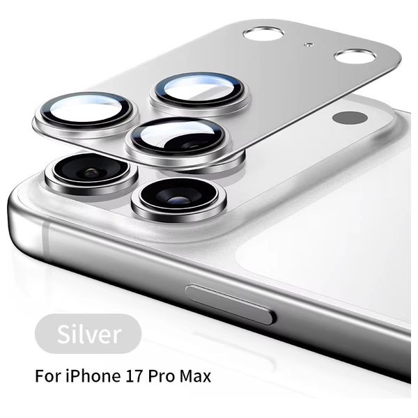  Infinity Tech Camera Protector For iPhone 17 Pro Max - Silver 