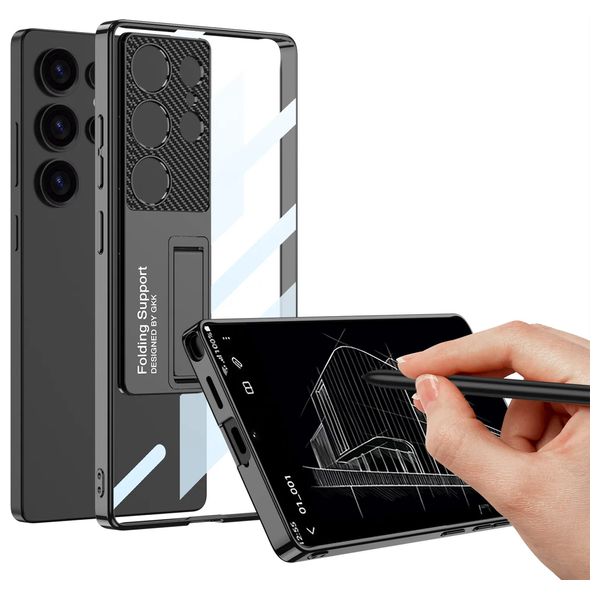  Fashion Case Mobile Cover For Samsung S25 Ultra - Titanium Black 