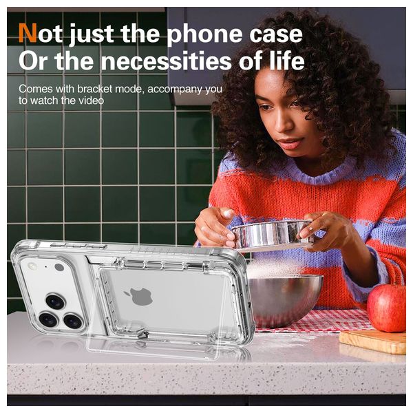  Fashion Case Mobile Cover For iPhone 17 Pro -  Transparent 