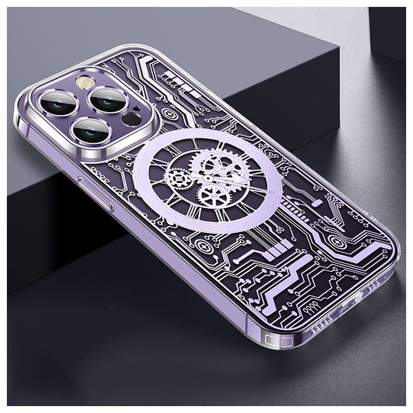  Fashion Case Mobile Cover For iPhone 14 Pro Max - Purple 