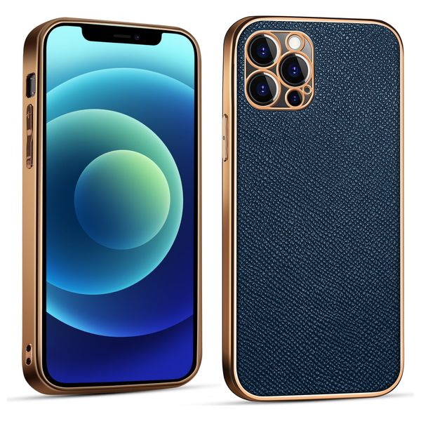  Fashion Case Mobile Cover For iPhone 12 Pro Max - Blue 
