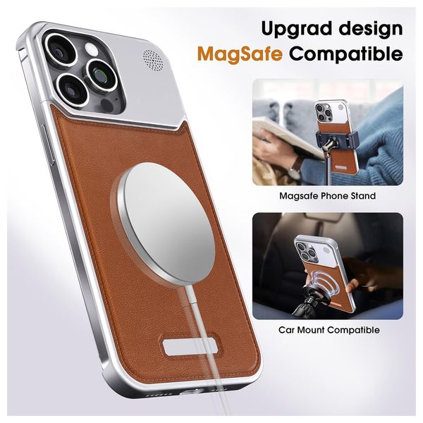  Fashion Case Mobile Cover For iPhone 16 Pro - Chocolate 