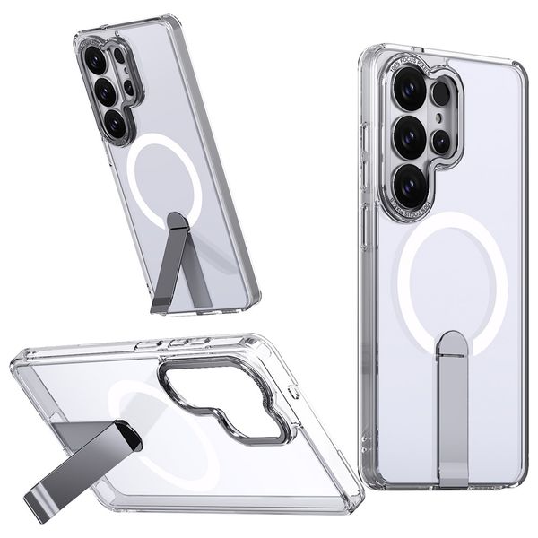 Fashion Case for Samsung Galaxy S26 Ultra - Magnetic Stand - Transparent 