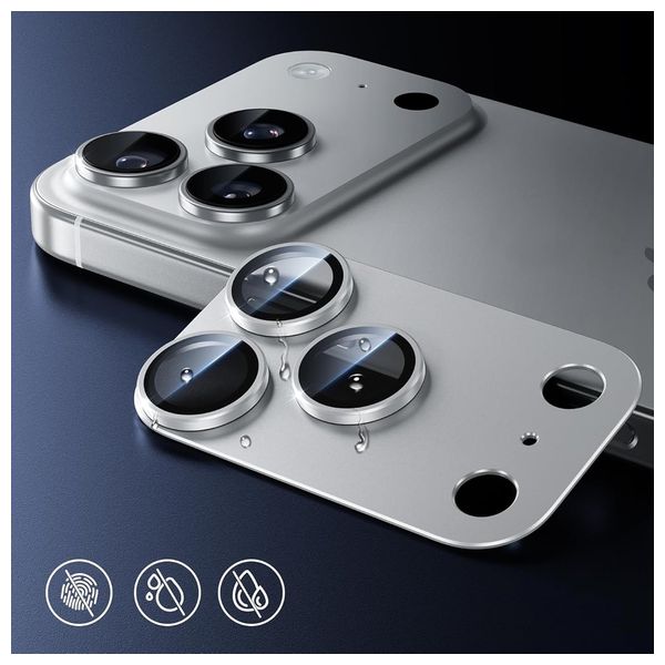  Infinity Tech Camera Protector For iPhone 17 Pro Max - Silver 