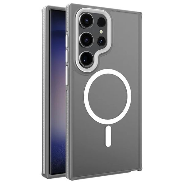  Fashion Case Mobile Cover For Samsung S24 Ultra - Titanium Gray 