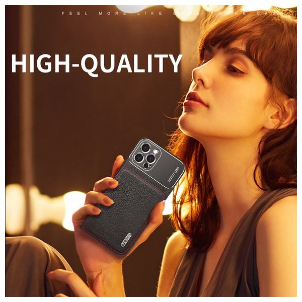  Fashion Case Mobile Cover For iPhone 12 - Black 