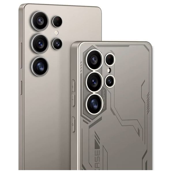  حافظة موبايل فاشن كيس لجهاز سامسونج اس 25 الترا - تيتانيوم رمادي 