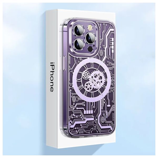  Fashion Case Mobile Cover For iPhone 14 Pro Max - Purple 