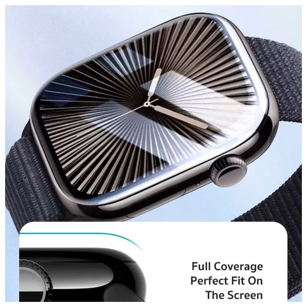  Infinity Tech cover for Apple Watch 10, 46mm - Transparent 