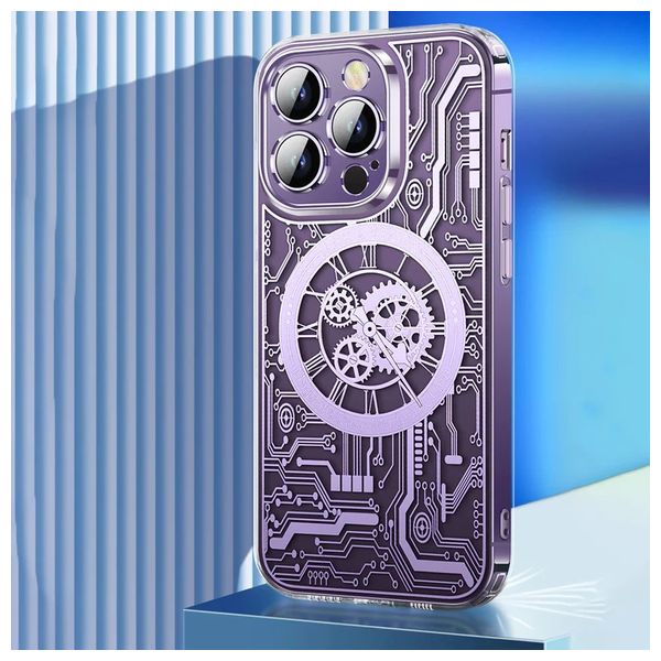  Fashion Case Mobile Cover For iPhone 14 Pro Max - Purple 
